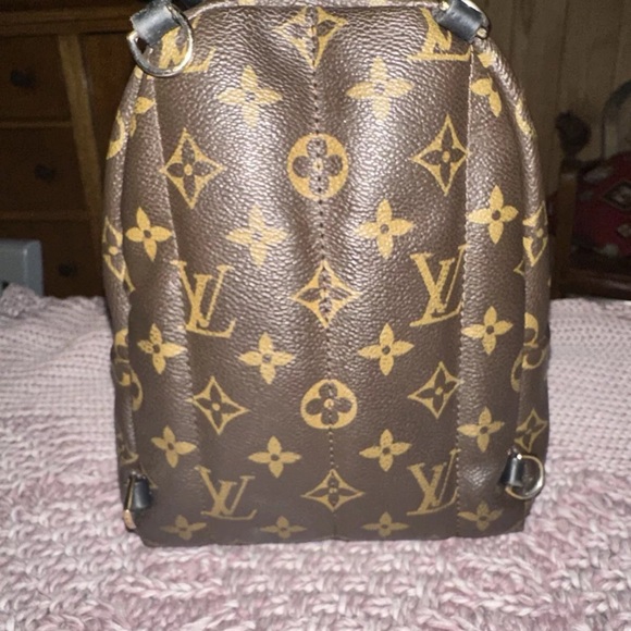 Authentic Louis Vuitton monogram Palm Springs mini backpack crossbody bag tote - Picture 12 of 16